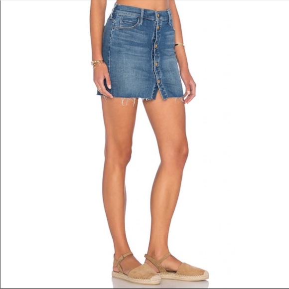 MOTHER The Snap Down Mini Skirt in
Heart of Glass - Picture 6 of 10